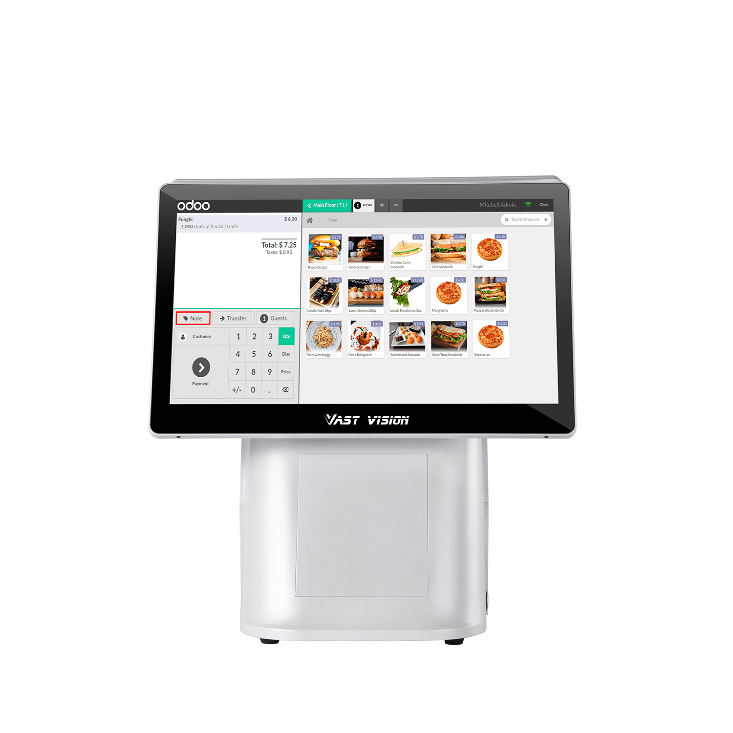 15.6 inch cash register and pos system
