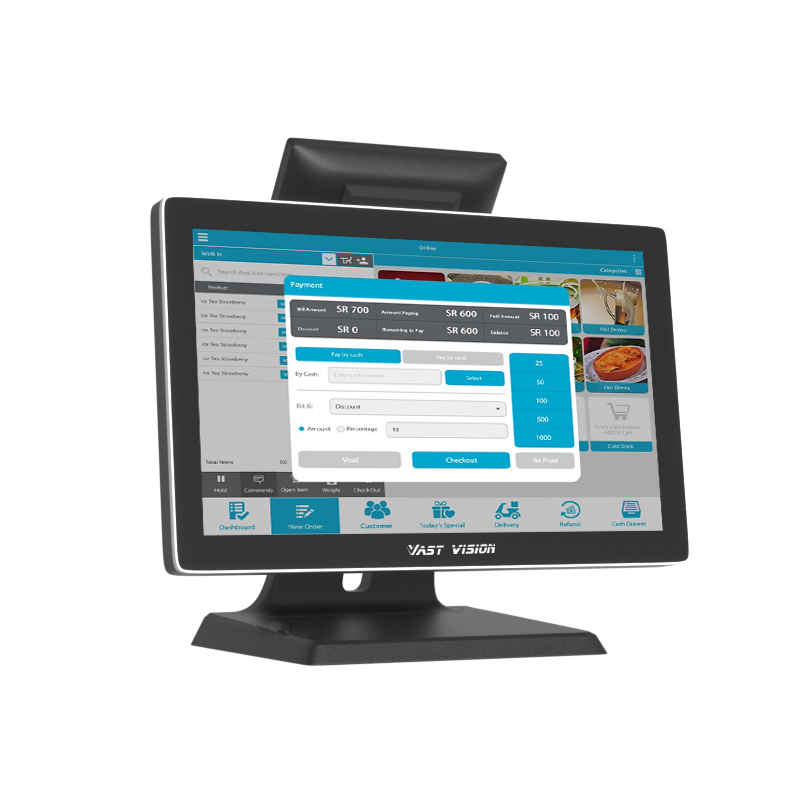 15.6 inch order system restaurant cash registers