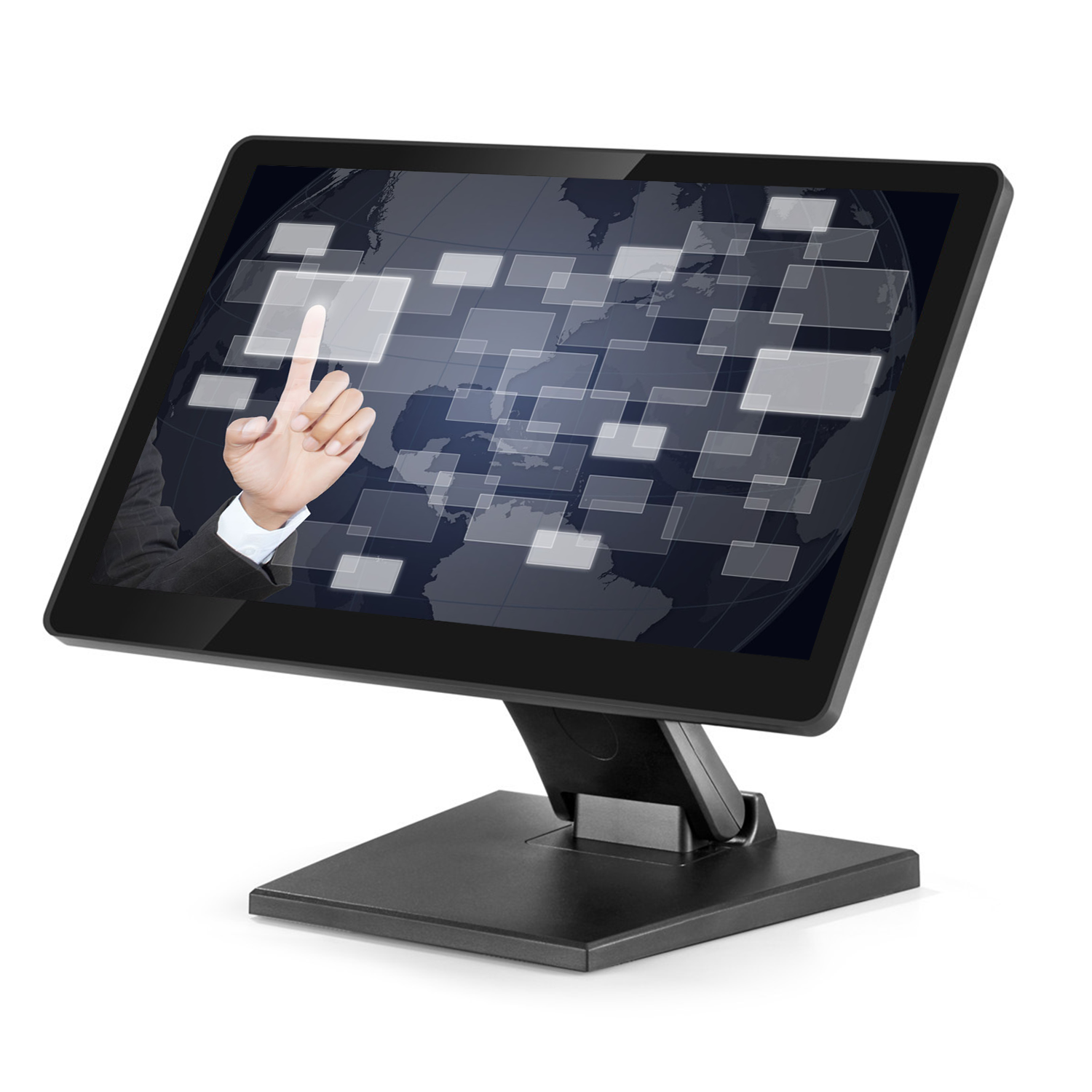 15.6 inch true flat panel touch screen monitor 