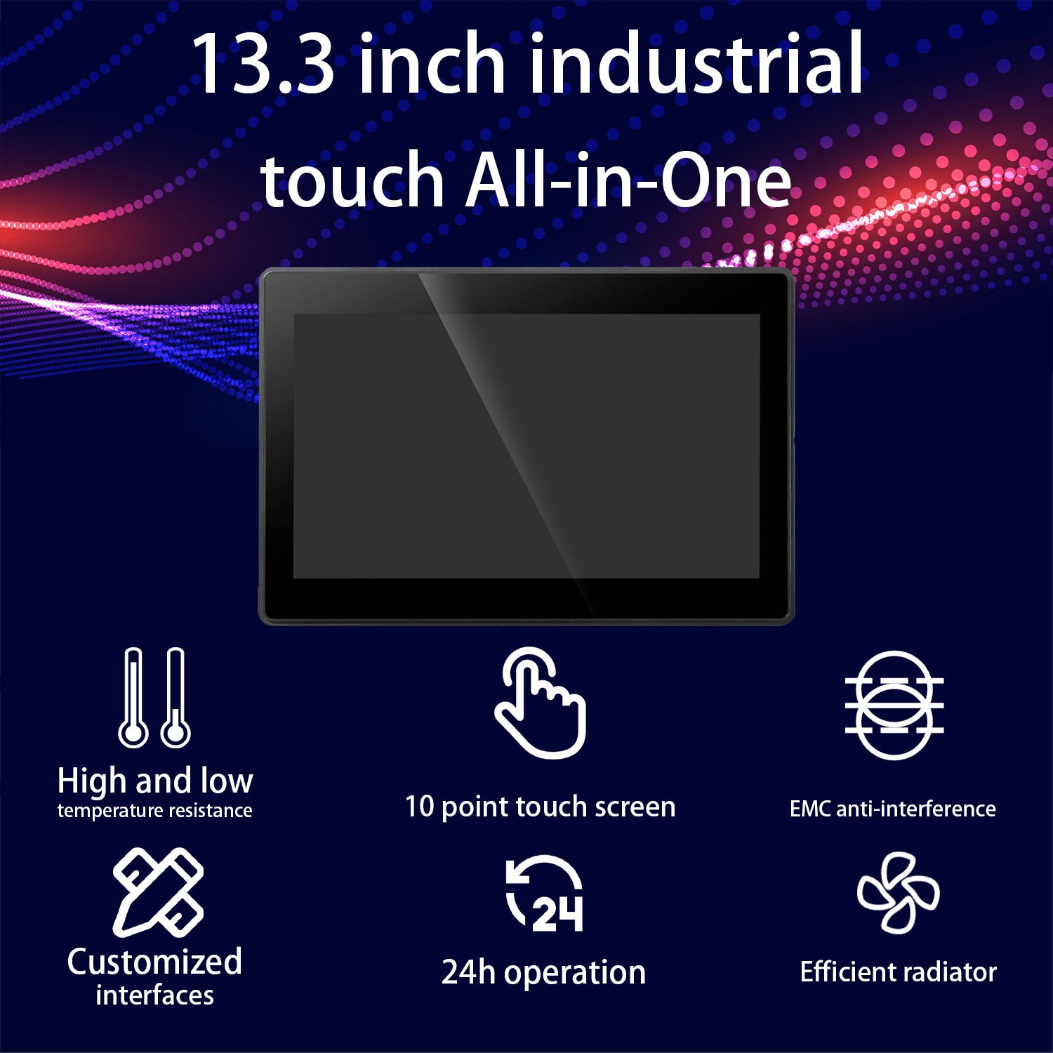 13.3 inch Industrial open frame monitor Embedded ipc pcap touch screen industrial ip65.png