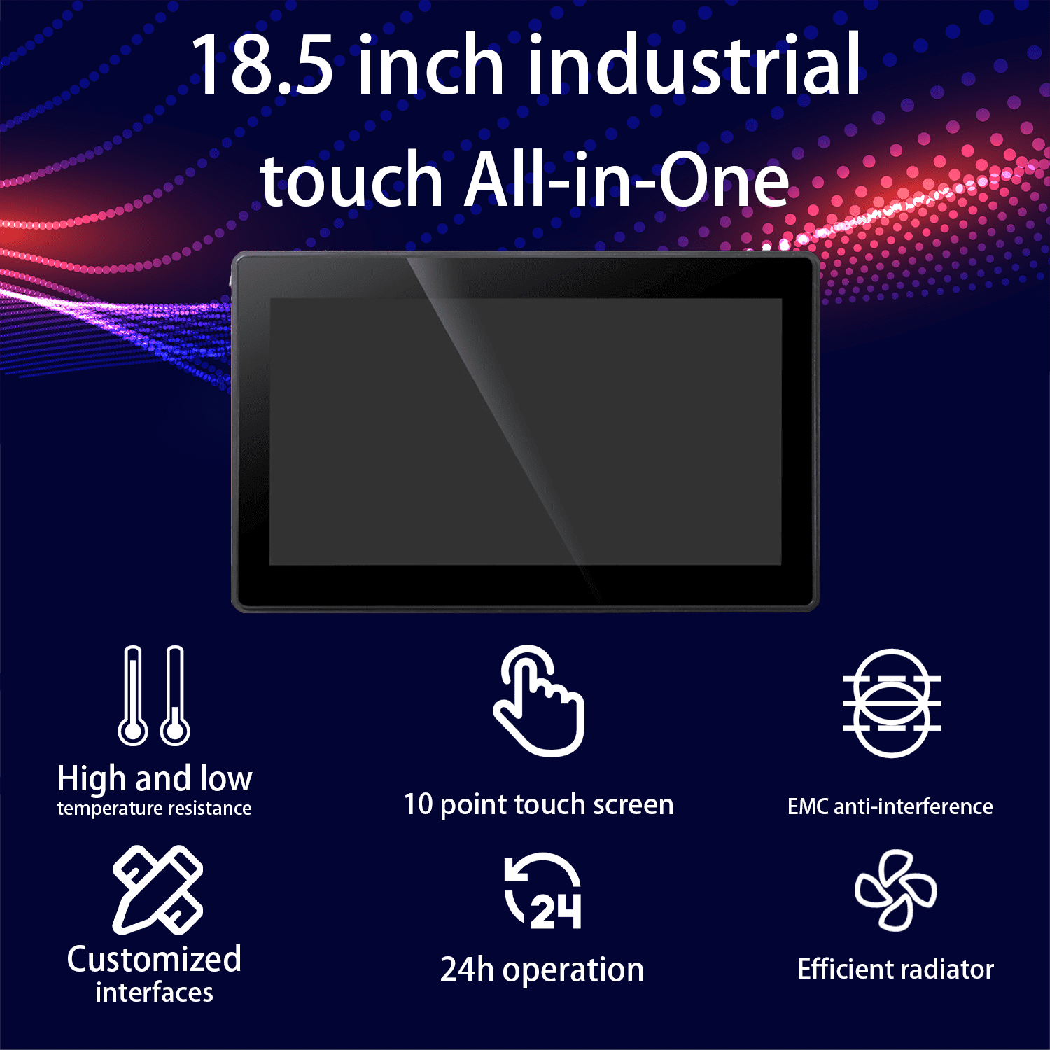 18.5 inch Industrial open frame monitor Embedded ipc pcap touch screen industrial ip65.png