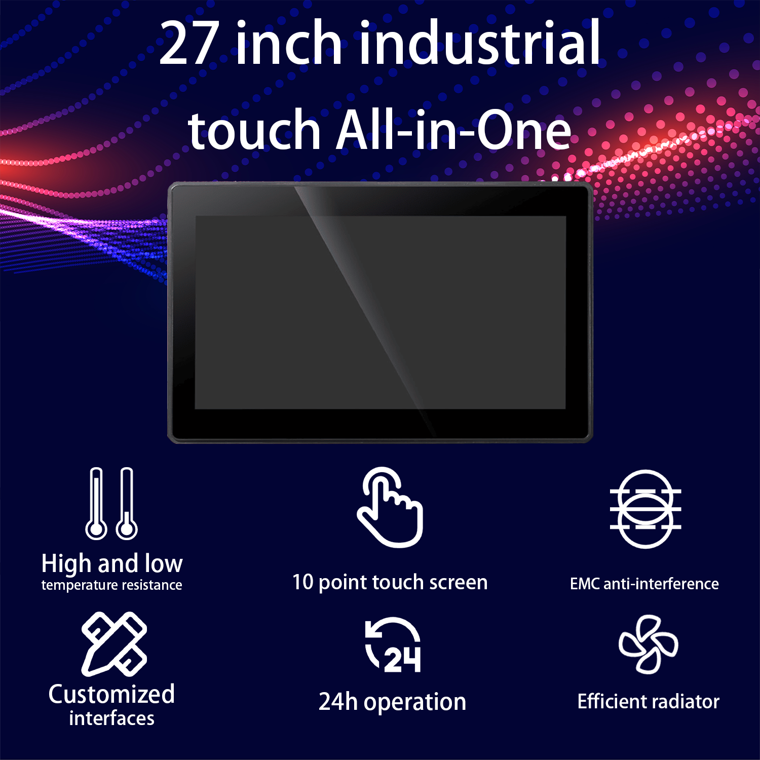 27 inch Industrial open frame monitor Embedded ipc pcap touch screen industrial ip65.png