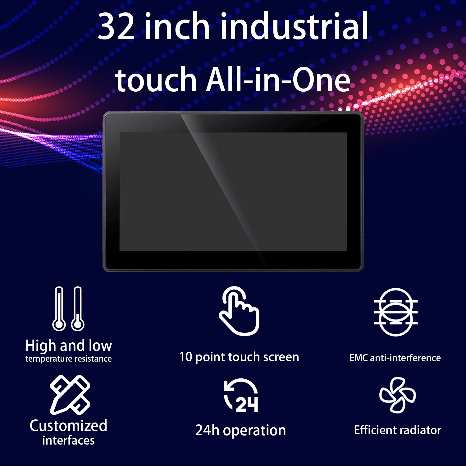32 inch Industrial open frame monitor Embedded ipc pcap touch screen industrial ip65.png
