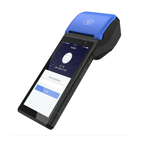 Handheld Android pos terminal with thermal printer