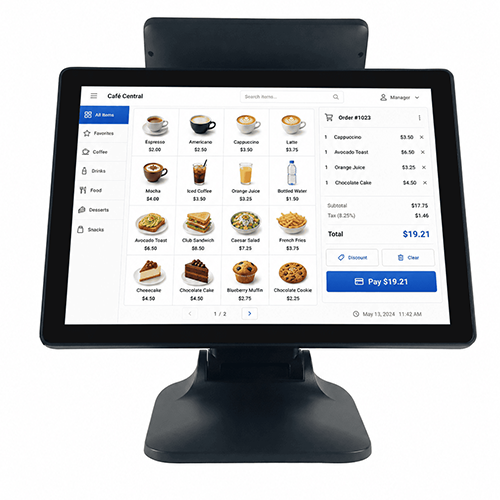 15.6 inch Touch POS All in One Terminal Dual Screen POS Terminal