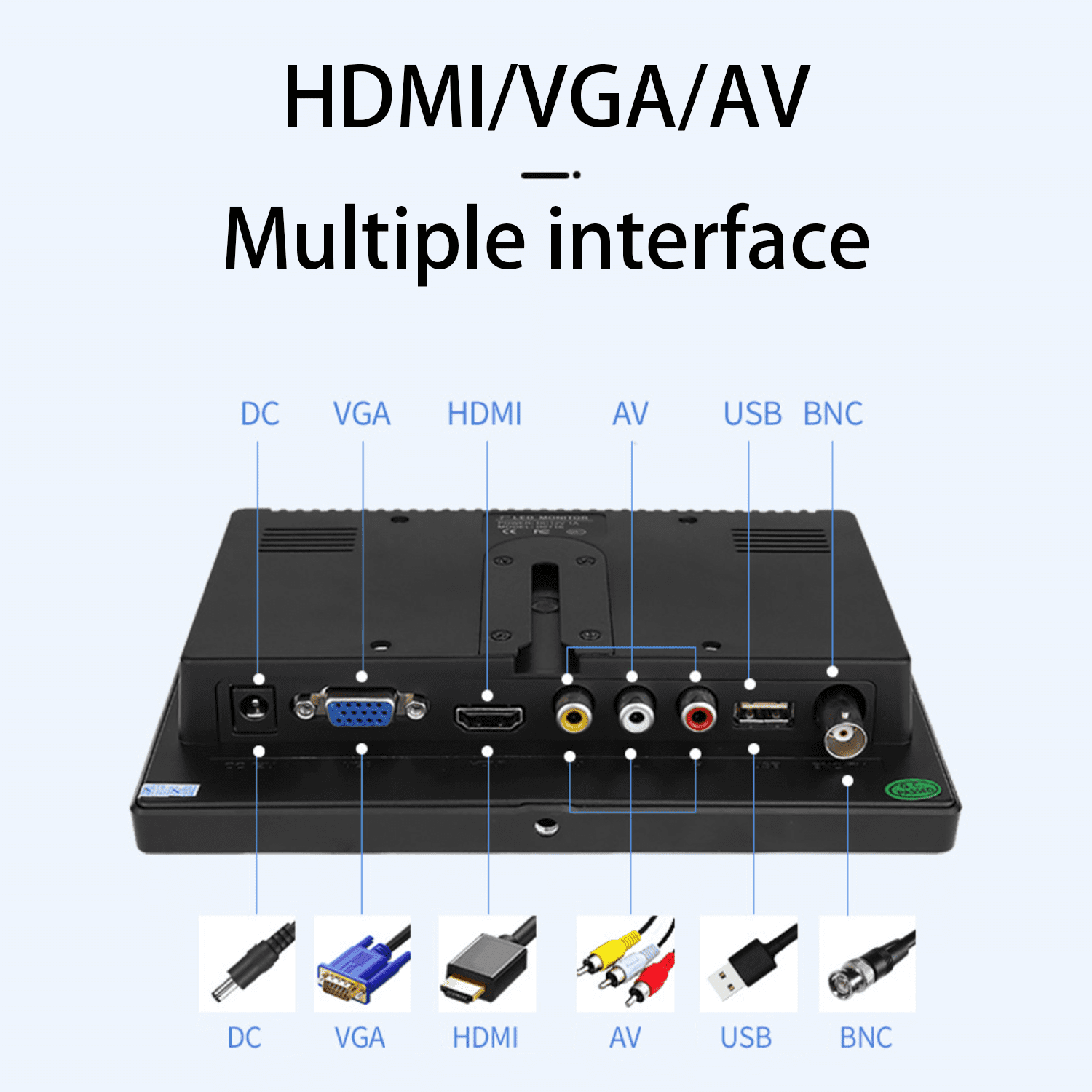 10.1 inch monitor HDMI high-definition monitoring IPS LCD screen car monitoring display7.png